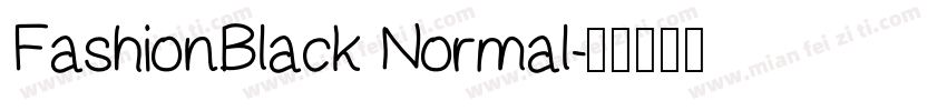 FashionBlack Normal字体转换